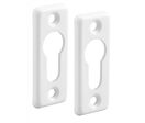 THIRARD - Paire de rosaces rectangulaires cp - blanc 9016