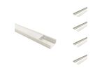ProfilÃ© Aluminium 2m pour Ruban LED Couvercle Blanc Opaque - Pack de 5 - 2 m