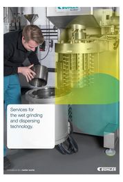 Catalogue  Services pour la technologie de broyage et de dispersion par voie humide