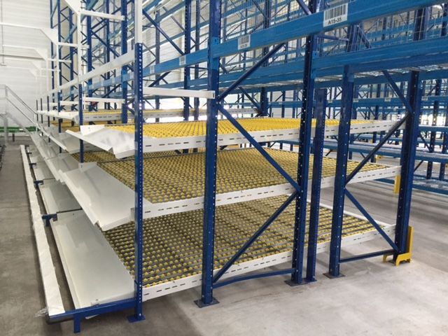 Stockage dynamique intégré dans palettier