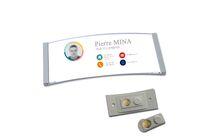 Badge bombé magnétique 34x74 mm