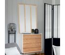 Miroir Mural en Bois Rectangle 3 colonnes H.116 cm
