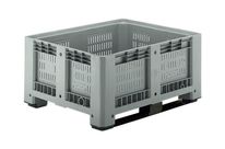 CAISSE-PALETTE 1200X1000X600 MM / AJOURE - 2 SEMELLES - 410 L