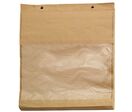 Sac papier liassé avec fenêtre en amidon de maïs - 4,5 kg 35 x 35 cm