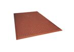 Tapis Caoutchouc Polyvalent Biseaute Antifatigue Rouge 91x152 Cm