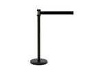 Poteau Guidage noir "Prémium" Enrouleur 2 m Sangle noire