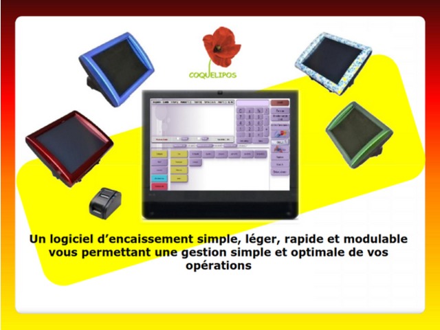 Coquelipos : Mon offre d'encaissement en un clin d'oeil : Matériel + Logiciel