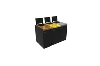 Station de tri sélectif alimentaire 3 poubelles - Alitri