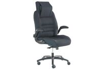 Chaise de bureau Posido 24h - Fauteuil de direction Noir - Ergonomique et Confortable - Poids Max 200kg