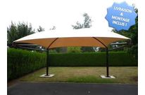 Abri voiture toile 2 poteaux - 5m63 x 5M: ID307