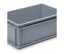 Bac gerbable norme europe 600x400x220 mm Plein - Poignées fermées