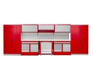 Mobilier d'atelier 5,5 m avec armoires et servante d'atelier MW Tools PRACO355WKK