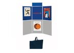 Stand expo pliant et portable 6 panneaux