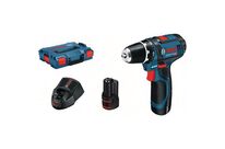 Bosch - Perceuse-visseuse sans fil GSR 12V-15 - 12V, 2 Ah, 30 Nm, Mandrin 10mm - Puissante et Compacte