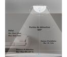Applique Murale 10W avec Détecteur de Mouvement LED Samsung IP54 - Blanc Neutre 4000K - 5500K