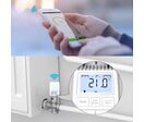 Kit de 2 Têtes Thermostatiques Connectées Universelle avec Ecran LCD + Passerelle ZigBee