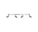 Plafonnier 4 Spots Orientables pour Ampoule GU10 - Métal