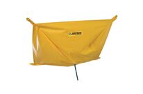 Justrite - Déflecteur de fuite plafond - Boucles - 1500x1500mm - Vinyle Jaune - Anti-pollution et déviation de fuite