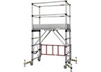 Duarib - Échafaudage roulant Télétower 2 aluminium - Hauteur travail 4m - Compact et mobile