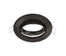 Support Spot Encastrable GU10 LED Orientable Rond Noir