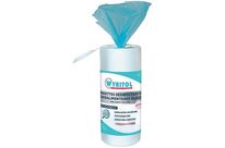 Wyritol - Lingettes désinfectantes bleues agroalimentaires - Usage alimentaire, HACCP, 200x187mm, Boîte 100% recyclable