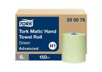 Tork - Rouleau Essuie-mains Vert H1 - 2 plis, 150m - Papier recyclé, Usage alimentaire