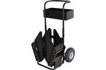 Dévidoir mobile tout feuillard - Roues increvables - Acier, plastique, textile - 580x530x1030mm - Cerclage gros volume