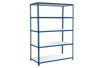 Rayonnage Rapid 2 1830x1220x455 - 5 Niveaux Agglomérés- Bleu