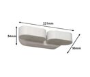 Applique murale LED 2x6W IP54 Orientable - Blanc Neutre 4000K - 5500K / Blanc