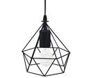 Suspension Métale Noir Géométrique 19x22cm