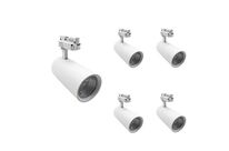 Pack de 5 - Spot LED sur Rail 30W 45° Monophasé - Blanc Neutre 4000K - 5500K / Blanc