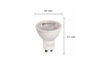 Pack de  10 - Ampoule LED GU10 Dimmable 8W 220V SMD2835 PAR16 60° - Blanc Froid 6000K - 8000K