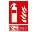 Panneau extincteur ABC photoluminescent - Poudre