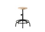 Tabouret Guichet Assise Bois Ass H Min:57 Cm Ass H Max:70 Cm