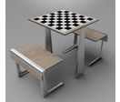 Table design avec banquettes détachées - TA 730 CP-4 | Ligne : Tonka 