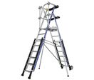 Tubesca-Comabi - Plateforme Sherpascopic Saloon Aluminium - 10 Marches - Hauteur Travail 4.50m - Charge Max 150kg - Éco-responsable