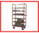 Chariot de stockage à etagéres
