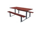 Table de pique-nique avec banquettes