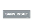 Panneau sans issue - Fond gris
