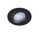 Spot LED Encastrable Orientable 5W Rond Noir SMD - Blanc Neutre 4000K - 5500K