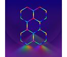Kit 5 LED Hexagonal RGB 43W 110lm/w - RGB