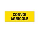 Panneau convoi agricole : signalétique aimanté de sécurité temporaire | A.A.I.S.