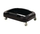 Manutan Expert - Chariot pour poubelle 60/80 L - Noir - Plastique Recyclé 50% - Mobile et Robuste