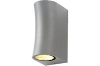 Applique Murale LED IP44 pour 2 ampoules GU10 - Gris