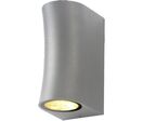 Applique Murale LED IP44 pour 2 ampoules GU10 - Gris