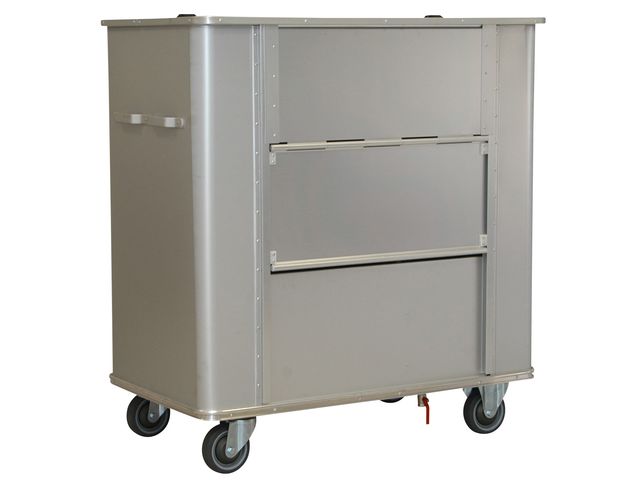 Conteneur linge sale à 3 volets