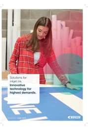 Catalogue  Solutions pour l'encre à jet d'encre. 