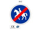 Panneau B42 Fin de chemin obligatoire pour cavaliers
