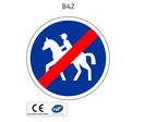 Panneau B42 Fin de chemin obligatoire pour cavaliers