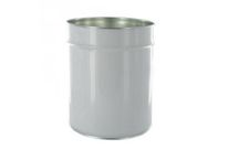 Seau métallique à ouverture totale avec couvercle